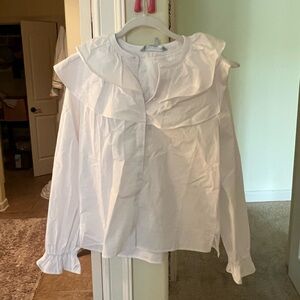 Hill House The Briar Top white ruffle